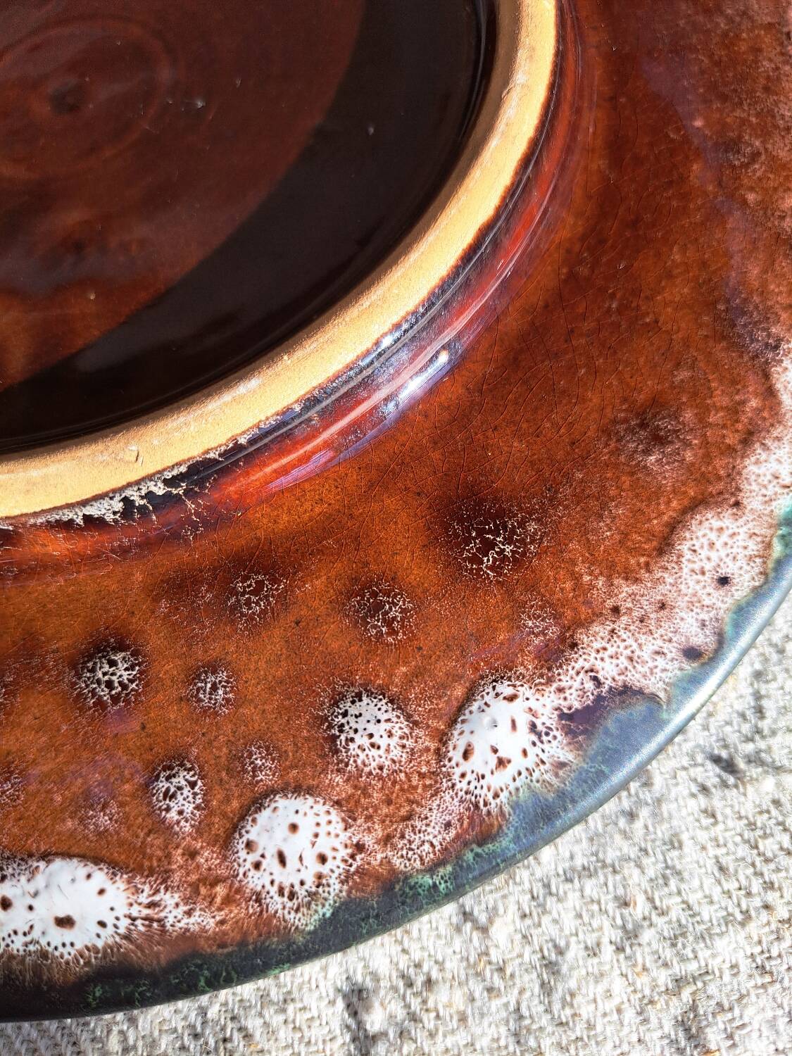 Marius Giuge Vallauris plate service