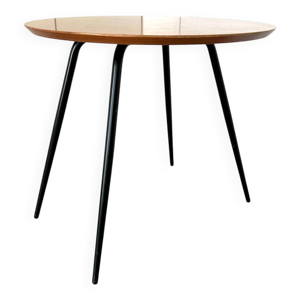 Table basse années 70 - acier noir