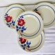 4 vintage dessert plates from K&G Luneville, Chantal model