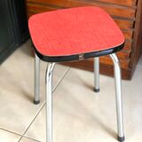 Red formica stool