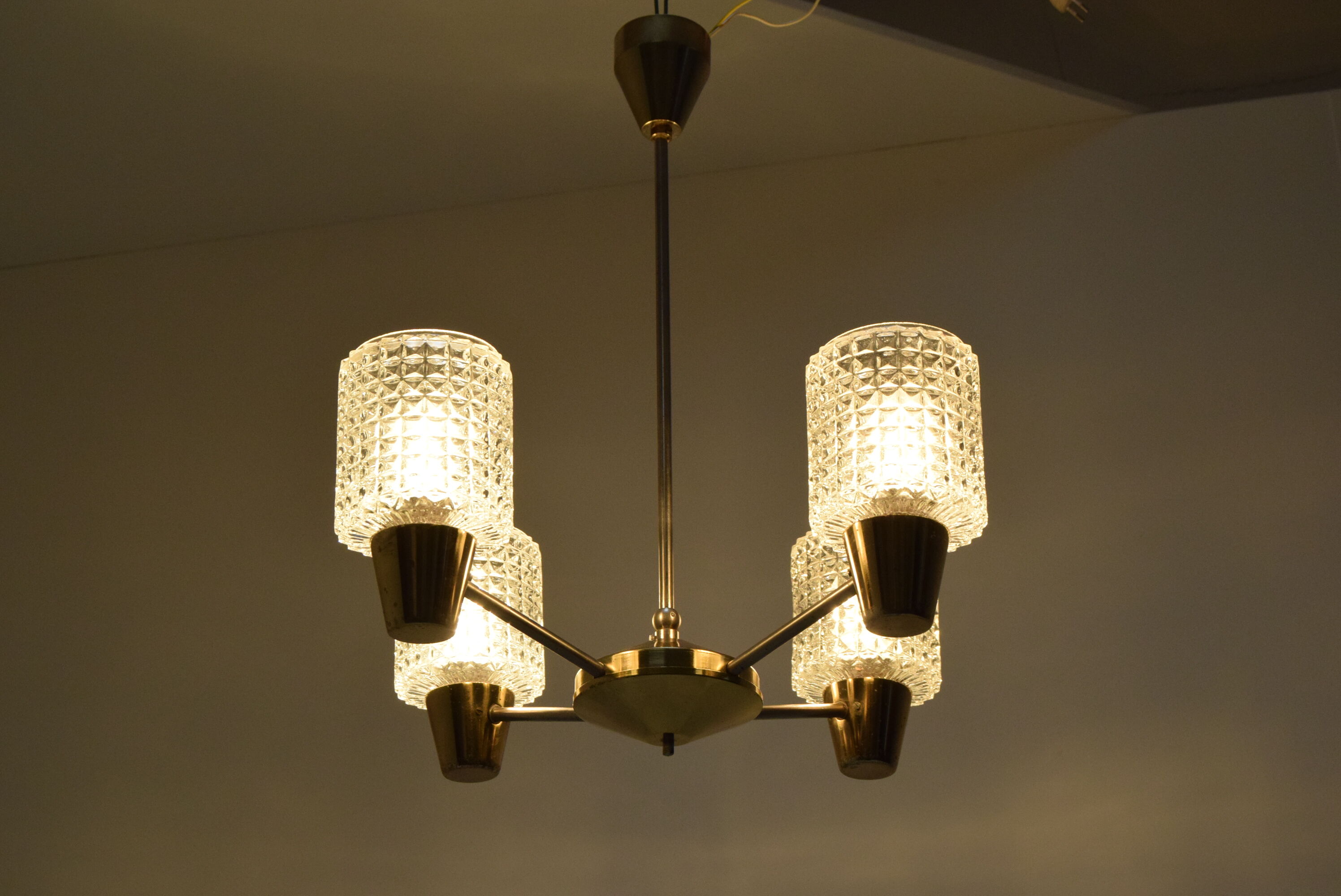 Mid-century Chandelier By Kamenicky  Senov,1960‘s.