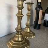 Pair of Regency style candlesticks