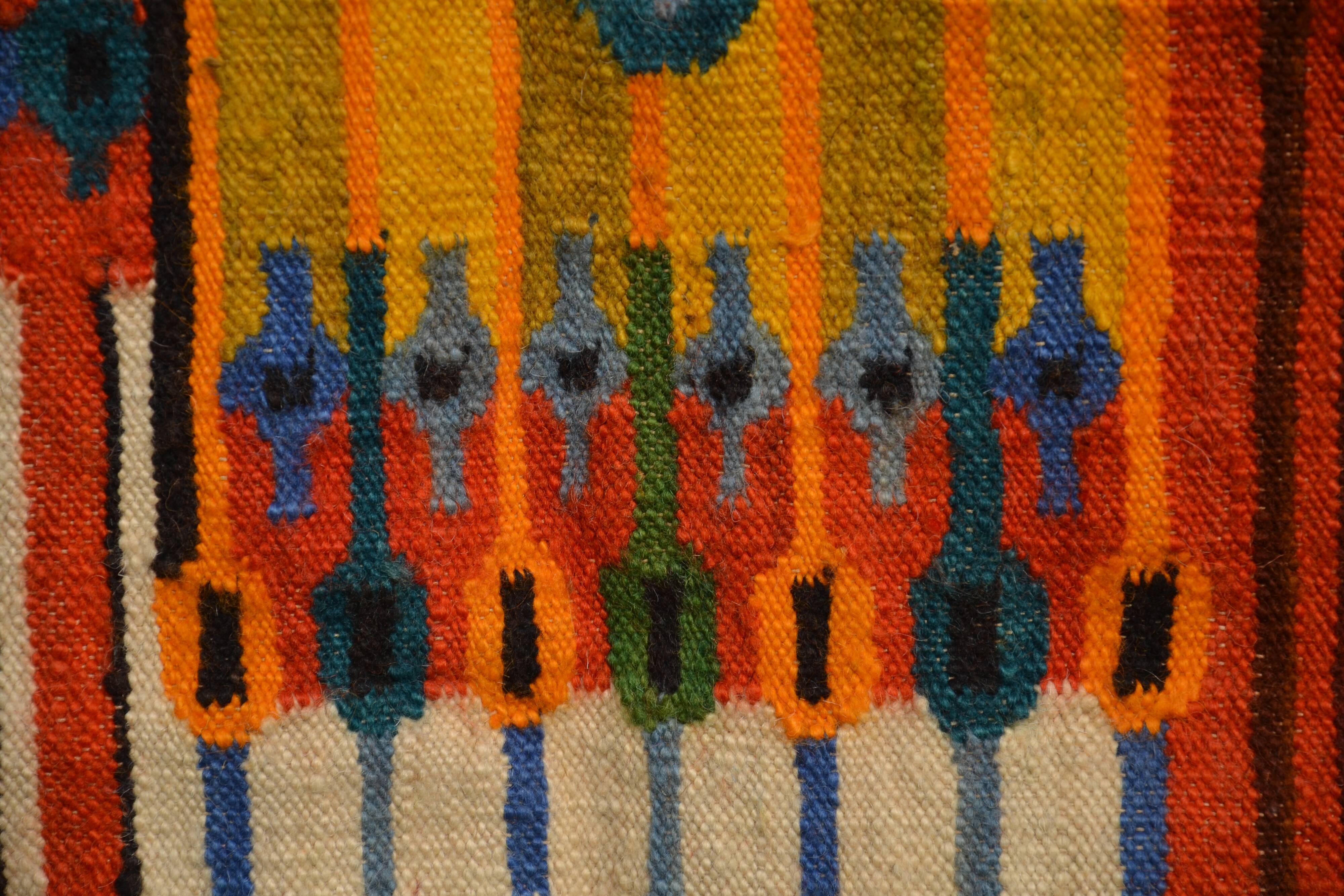 Kilim tapestry by Polish designer M. Domanska 1971