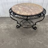 Table basse fer forgé