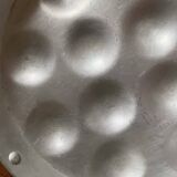 Set of 2 metal snail dishes