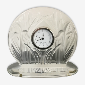 Iris lalique crystal pendule