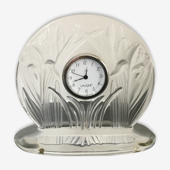 Pendule IRIS en Cristal Lalique