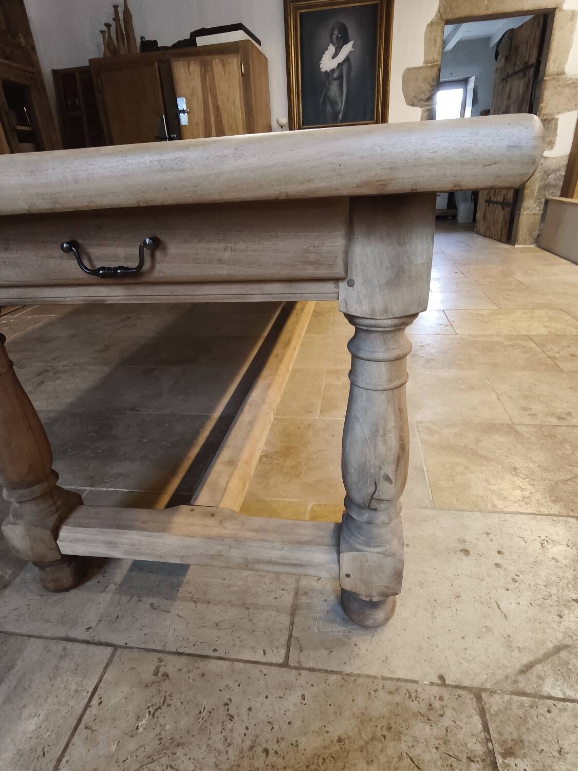 Large antique farmhouse table