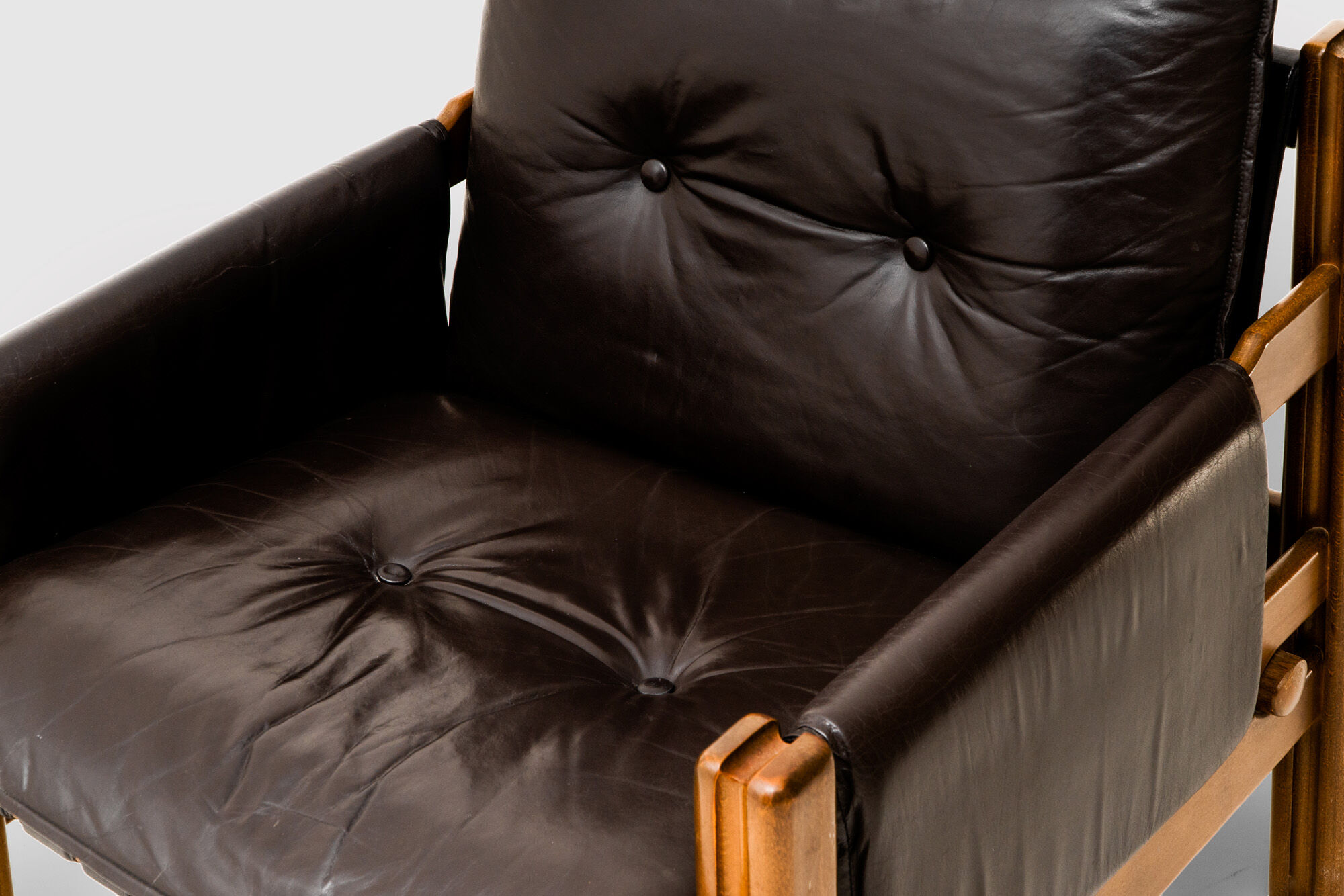Leather armchair by Ton