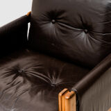 Leather armchair by Ton