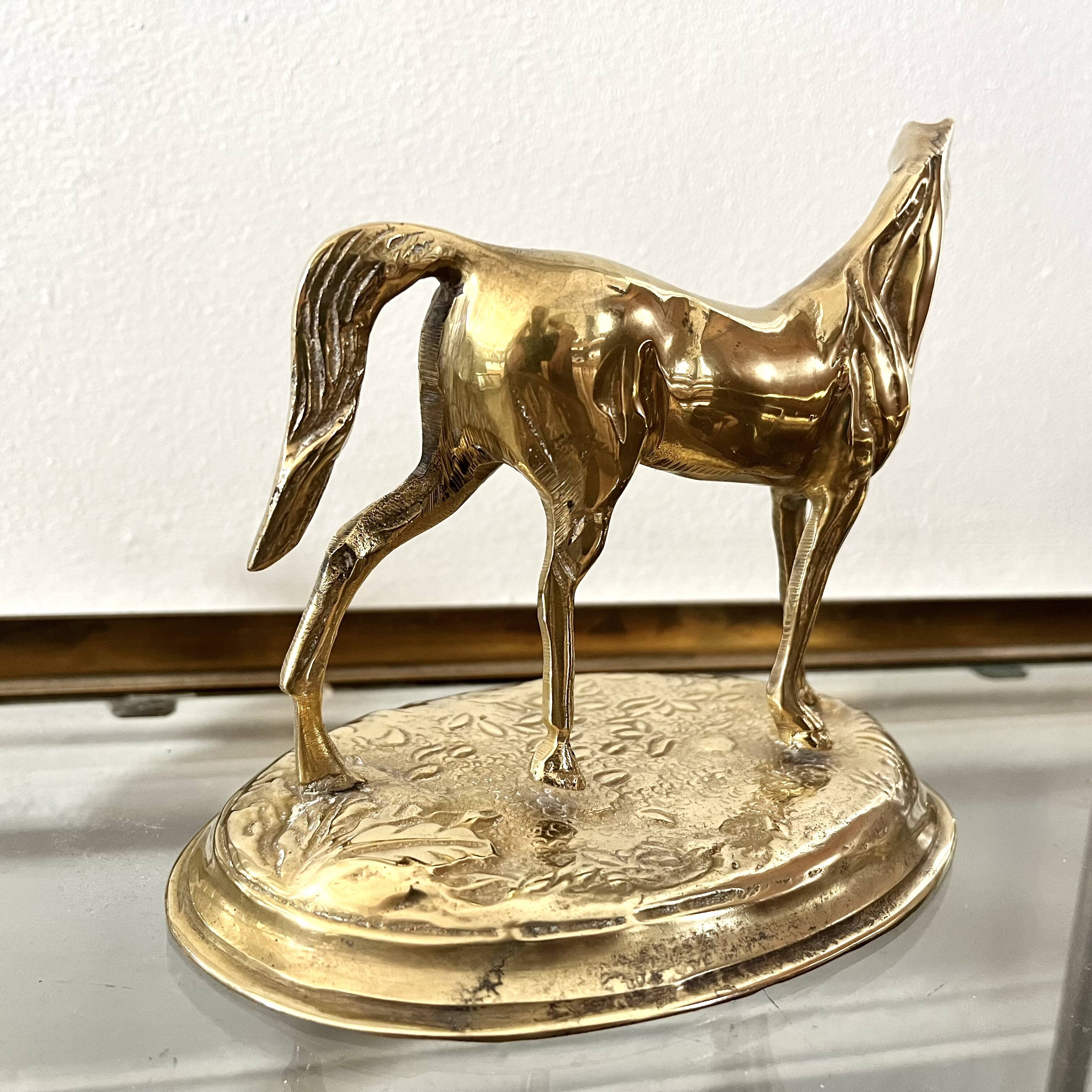 Brass horse