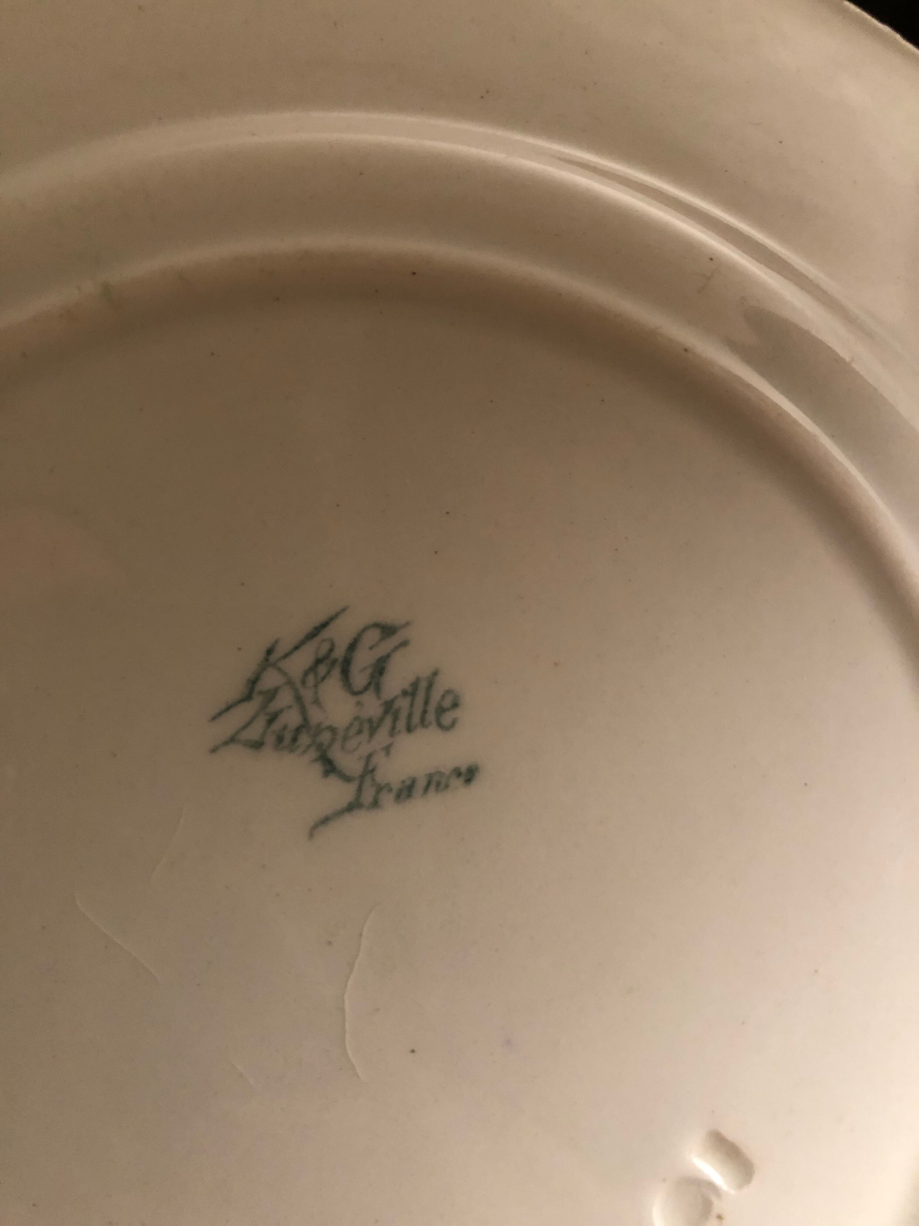 Dessert plates k and g lunéville