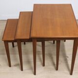 Scandinavian nesting tables "Kvalitet Form Funktion" in teak, 1960