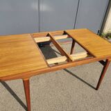 Table en teck avec rallonges par Johannes Andersen