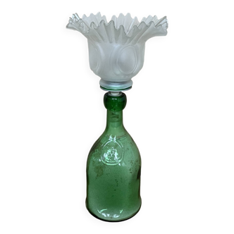 Antique glass table lamp