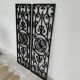 2 anciennes grille art déco en fonte à décor d'une rosace