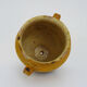 Glazed yellow confit pot, south west of France. Conservation pot. Pyrenees XIXth
