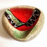 Ashtray or pocket emptier signed 60s Width 15.5 cm