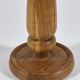 Handmade turned oak column flower stand 1950s