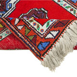 Handwoven Distressed Anatolian Red Runner Carpet 80 cm x 371 cm