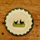 Zeller Keramik table set with hand-painted rooster and hen
