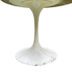 Table design pied tulipe dessus marbre