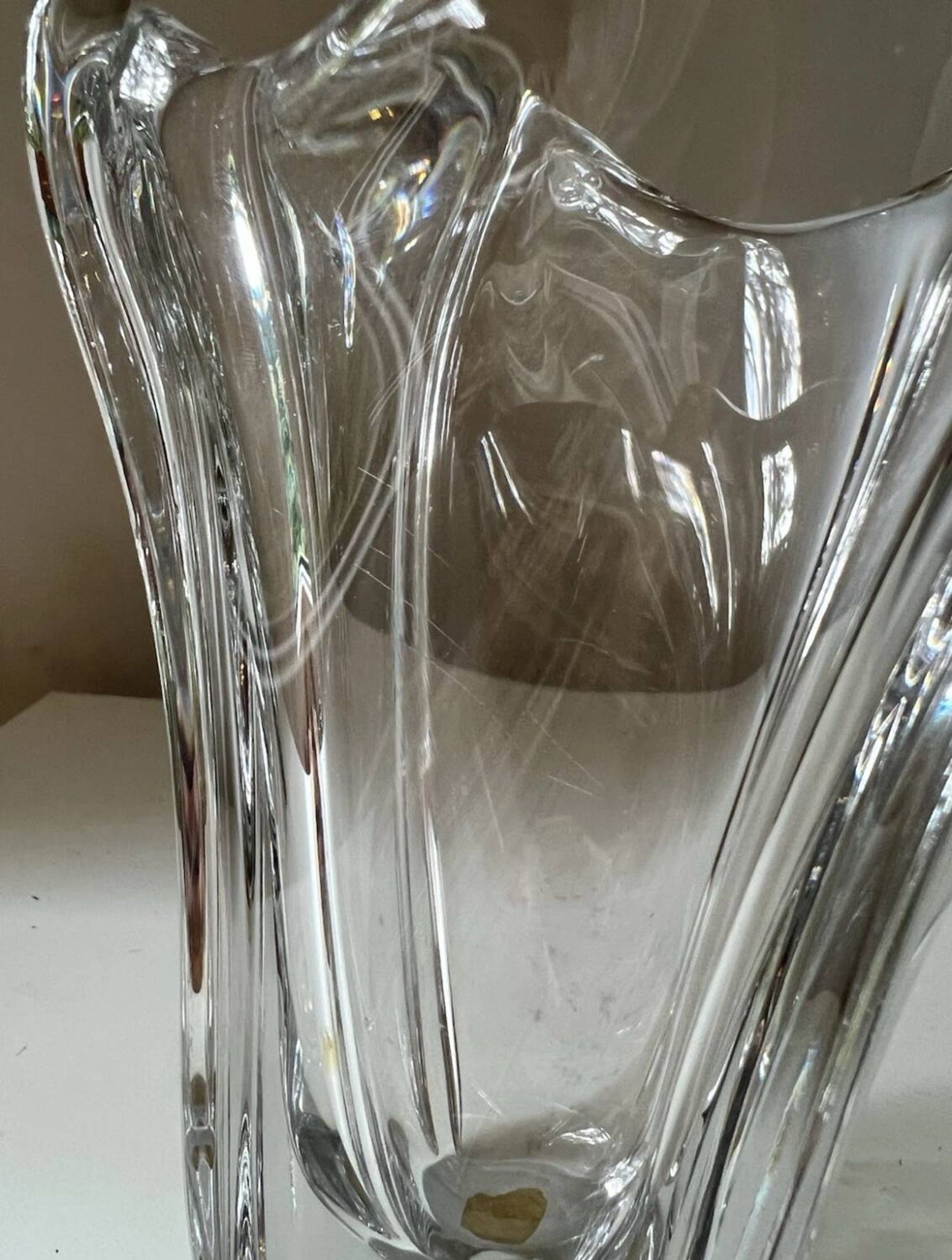 Vintage Daum France crystal vase