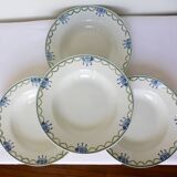 4 vintage soup plates from St Amand 220643