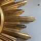 Large witch's eye sun mirror dia 52cm curved vintage 1960