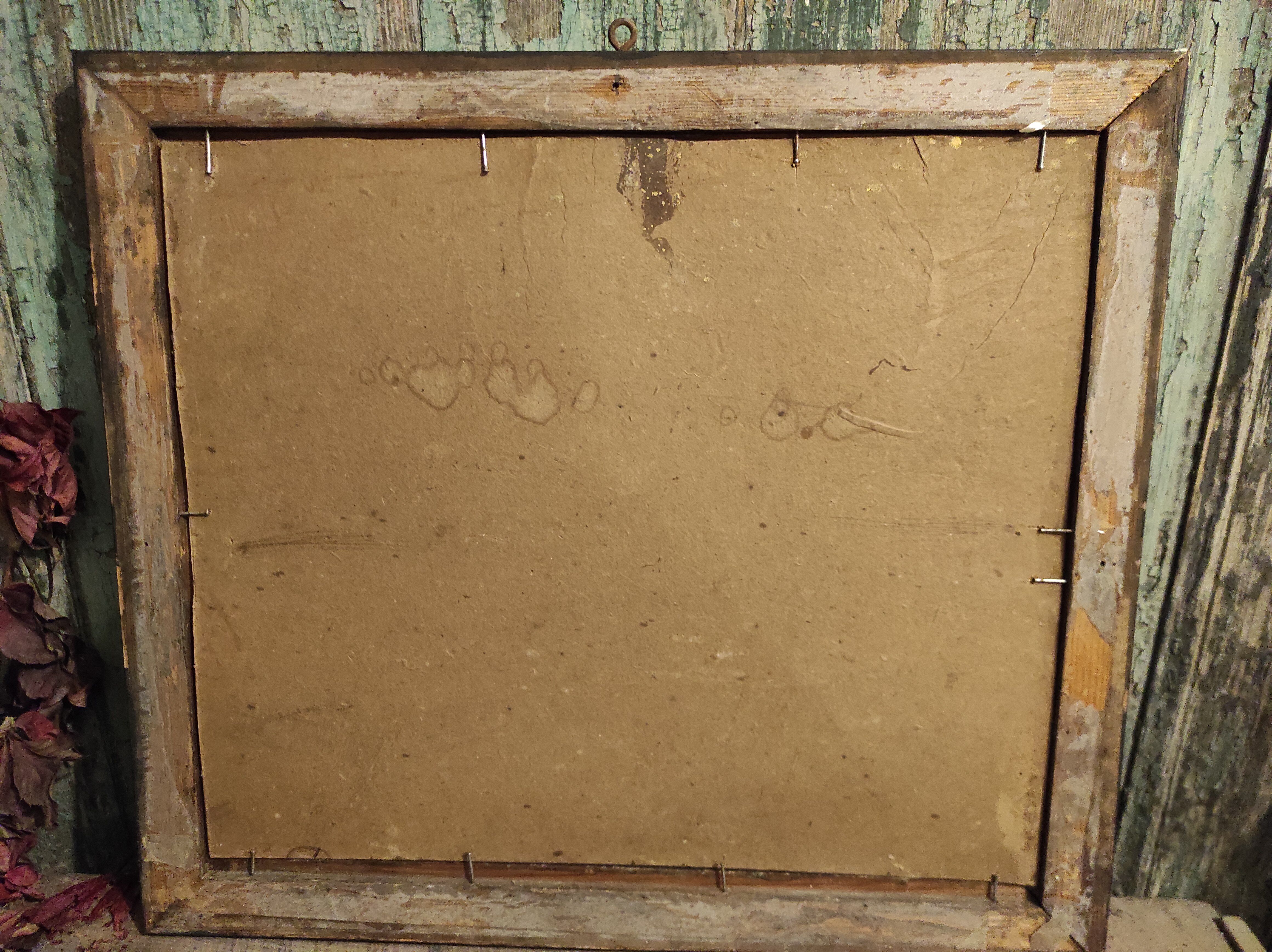 French vintage oil painting, signed Deputy