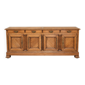 Grand buffet en chêne, 4 portes et 4 tiroirs – 233 cm