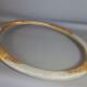 Old Art-Deco oval wood -stucco frame, 56x41 cm, 50x35 cm SB leaf
