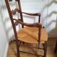 Paire de fauteuils paillés provençaux