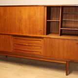 Enfilade haute scandinave édition Samcom en teck, 1960