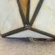 Stained glass wall lamp, Tiffany style, Art Deco design.