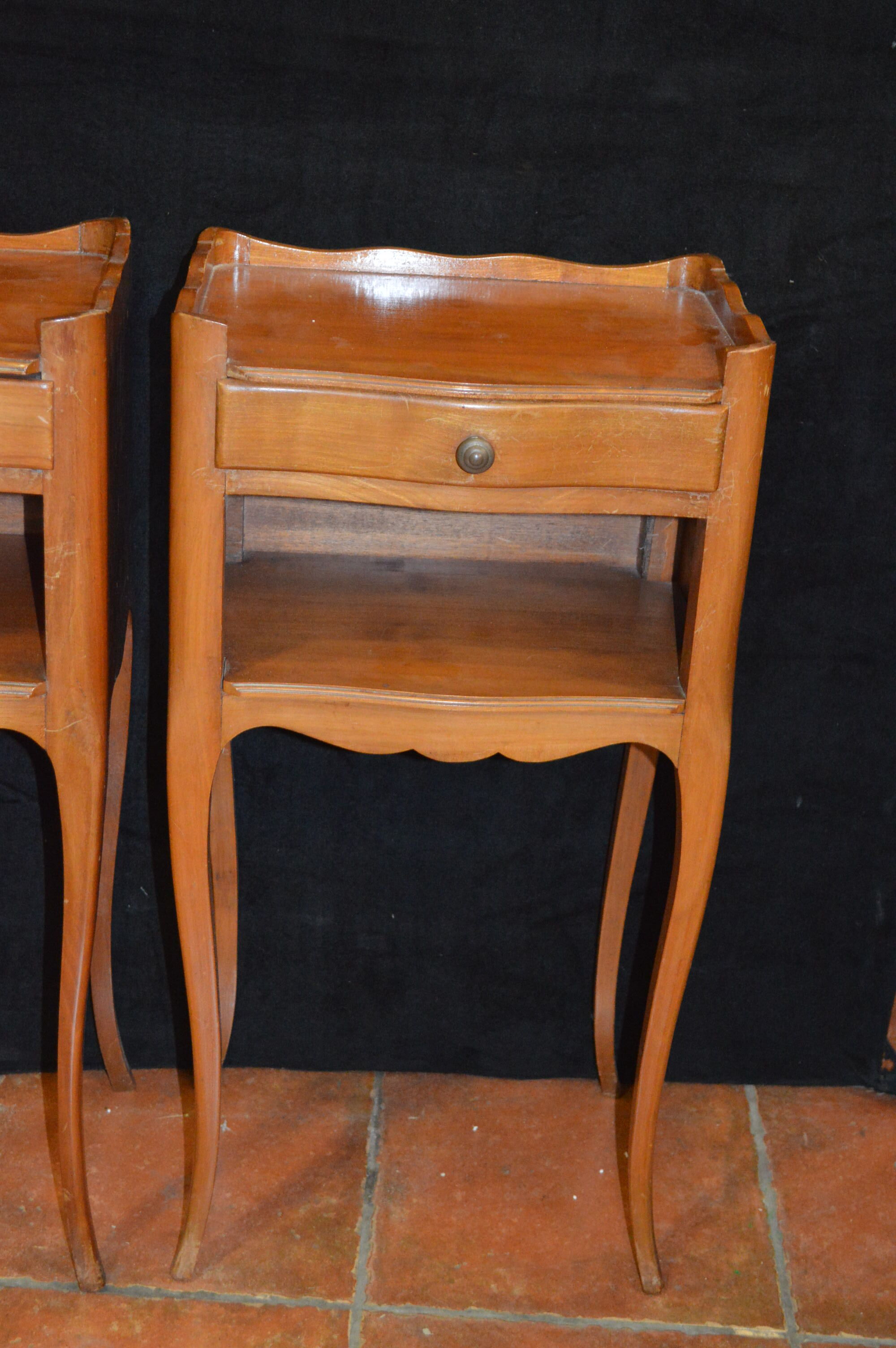 Cherry bedside tables
