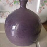 Enamelled stoneware ball vase