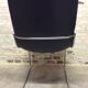Chaise en cuir noir