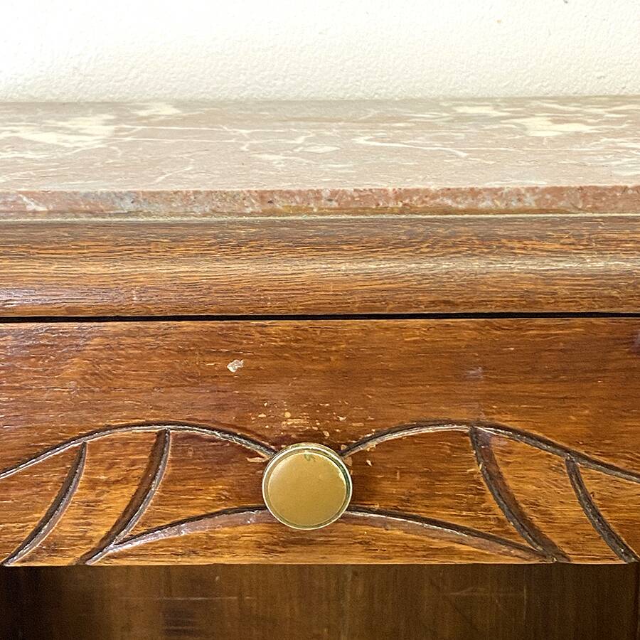 40's art deco bedside table