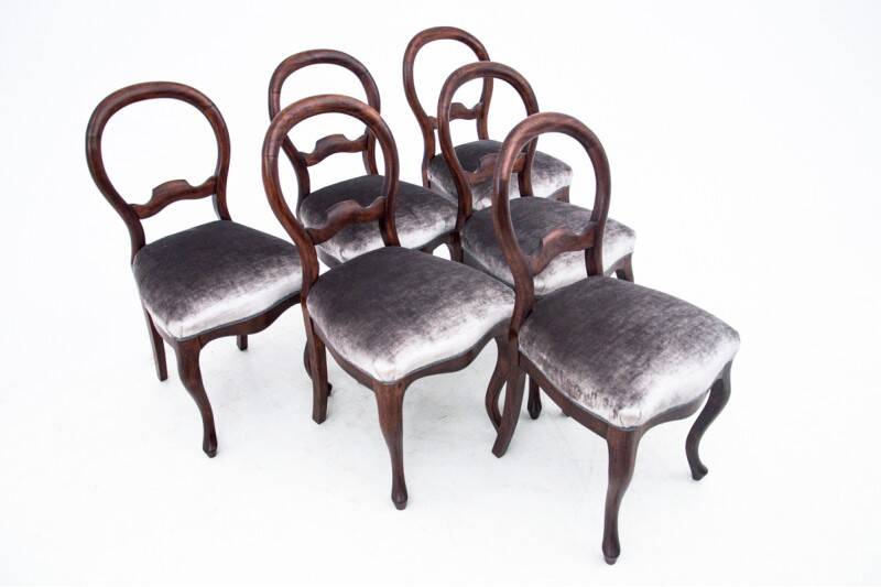 Antique chairs, Northern Europe, circa 1880. After restoration.