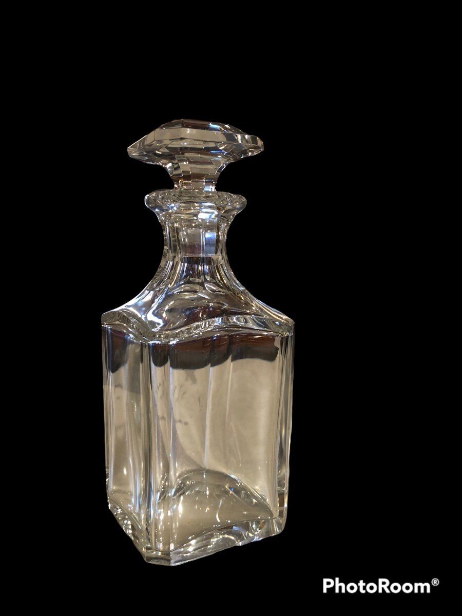 Whisky decanter - crystal - baccarat house 1970