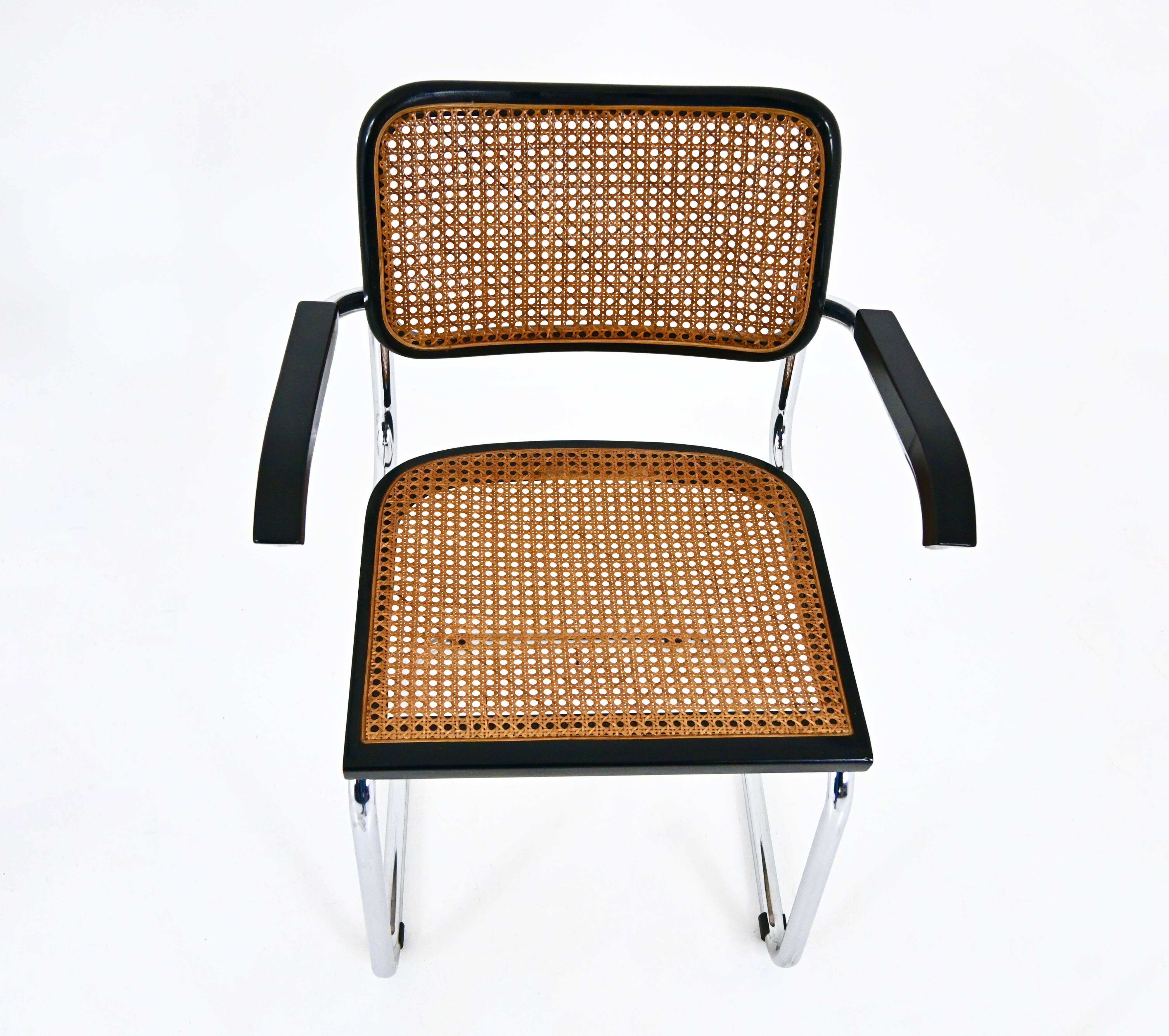 Set of 4 Dining Chairs Style B32 by Marcel Breuer