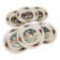 6 flat plates "Obernai" from the Sarreguemines pottery.