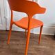 Chaises design orange