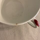 2 cups and 2 sub cups old earthenware Gien model Mireille