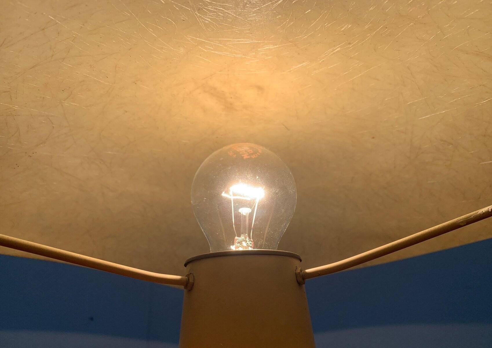 1960s minimalist fibreglass ceiling lamp