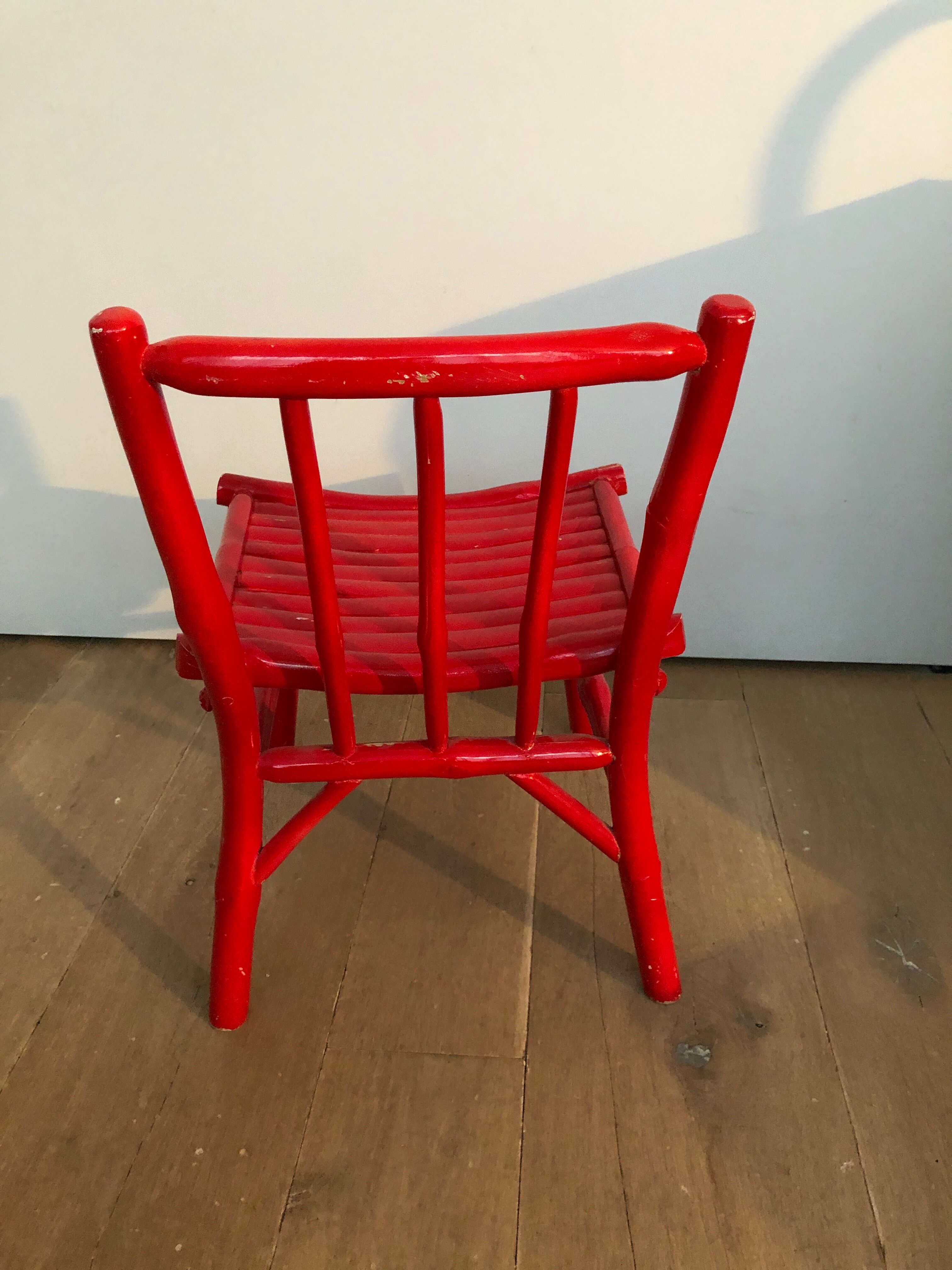 Red child chair