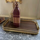 Vintage brass and formica tray 1950s