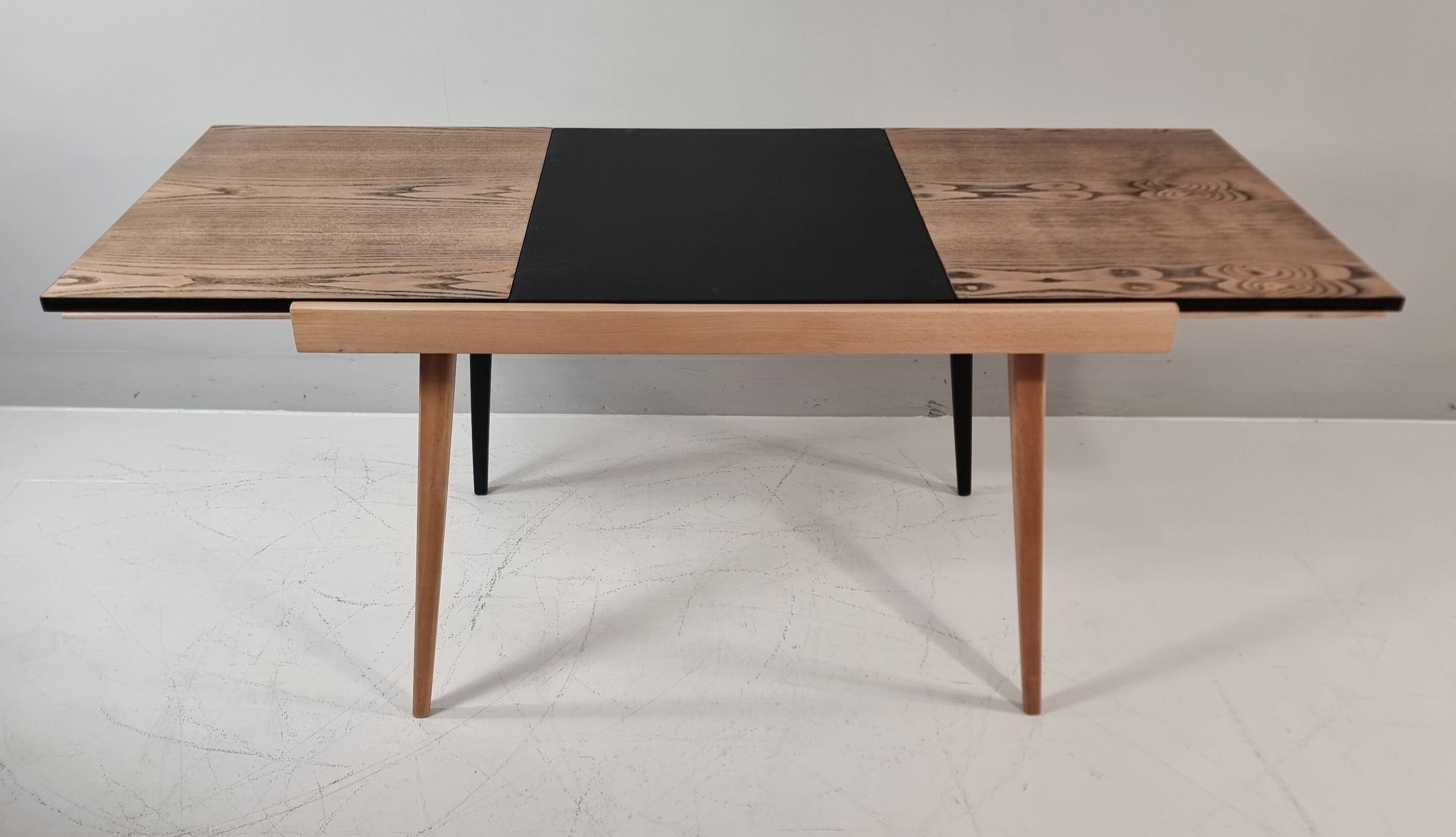 Vintage dining table in ash, 1960s