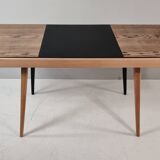 Vintage dining table in ash, 1960s